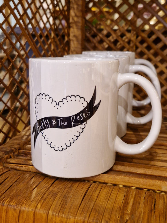 Betty & The Roses Monochrome Mug